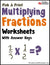 Multiplying Fractions Worksheets with Answer Keys