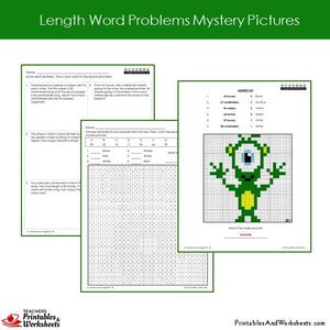 Grade 2 Length Word Problems Coloring Worksheets Sample 2