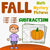 Fall/Autumn Subtraction Coloring Worksheets