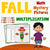 Fall/Autumn Multiplication Coloring Worksheets