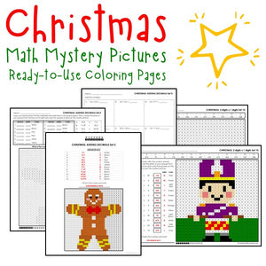 Christmas Coloring Worksheets - Math
