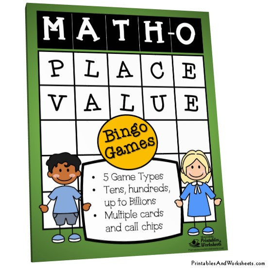 Place Value Game Bingo Math-O Cover