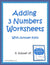 Adding 3 Numbers Worksheets Cover