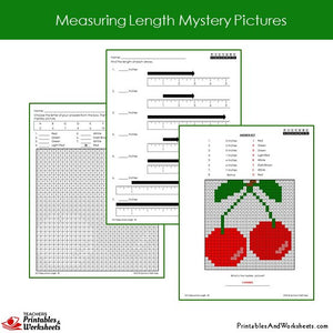 Grade 2 Measuring Length Mystery Pictures - Sample 1