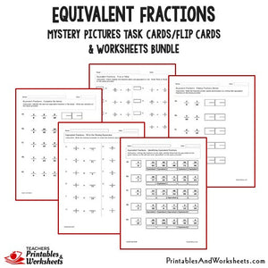 Equivalent Fractions Bundle - Worksheets