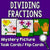 Dividing Fractions Mystery Pictures Task Cards/Flip Cards