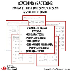 Dividing Fractions Bundle - Worksheets