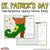 Saint Patrick's Day Coloring Worksheets Color-By-Number Mystery Pictures Sample 1