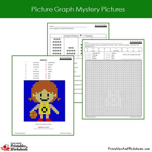Grade 2 Picture Graph Coloring Worksheets Sample