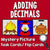 Adding Decimals Mystery Pictures Task Cards / Flip Cards Cover