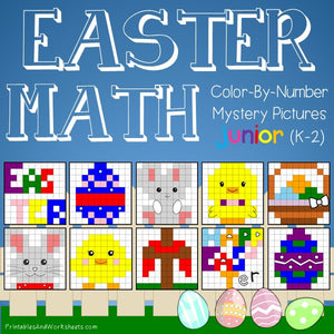 Easter Math Color-By-Number