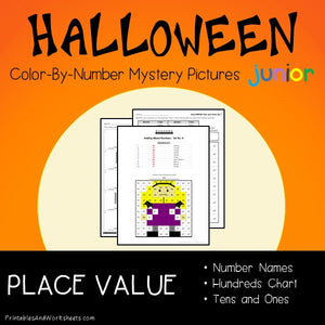 Halloween Color-By-Number: Place Value