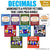 Decimals Worksheets and Mystery Picture Task Cards Mega Bundle Cover