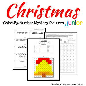 Christmas Color-By-Number: Counting to 20, Greater Than/Less Than