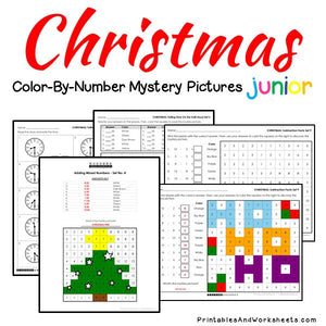 Christmas Math Color-By-Number