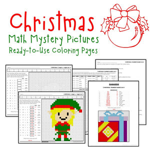 Christmas Coloring Pages - Math