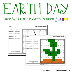Earth Day Color-By-Number: Place Value