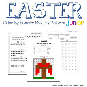 Easter Color-By-Number: Counting to 20, Greater Than/Less Than