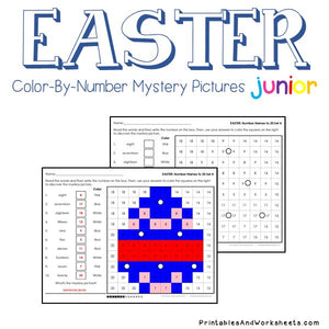 Easter Color-By-Number: Place Value