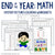 End of the Year Math Coloring Worksheets