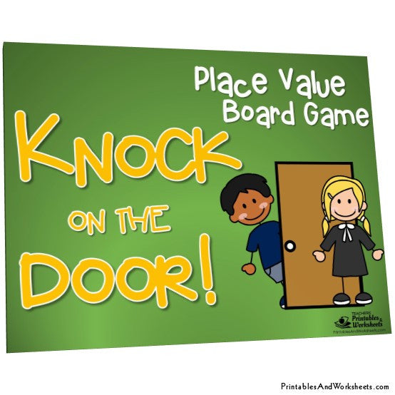 Place Value Board Game Knock on the Door Cover