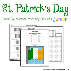 Saint Patrick's Day Color-By-Number: Place Value