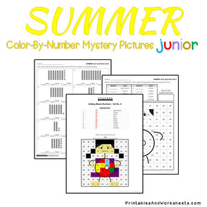 Summer Color-By-Number: Place Value
