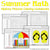Summer Coloring Worksheets - Division