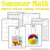 Summer Coloring Worksheets - Fractions