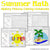 Summer Coloring Worksheets - Subtraction