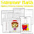Summer Math Coloring Sheets
