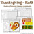 Thanksgiving Coloring Worksheets - Addition