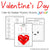 Valentine's Day Color-By-Number: Telling Time